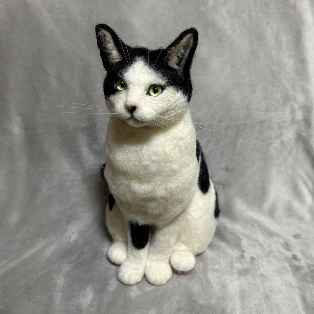 羊毛フェルト 猫