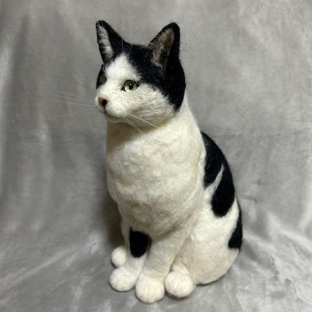 羊毛フェルト 猫