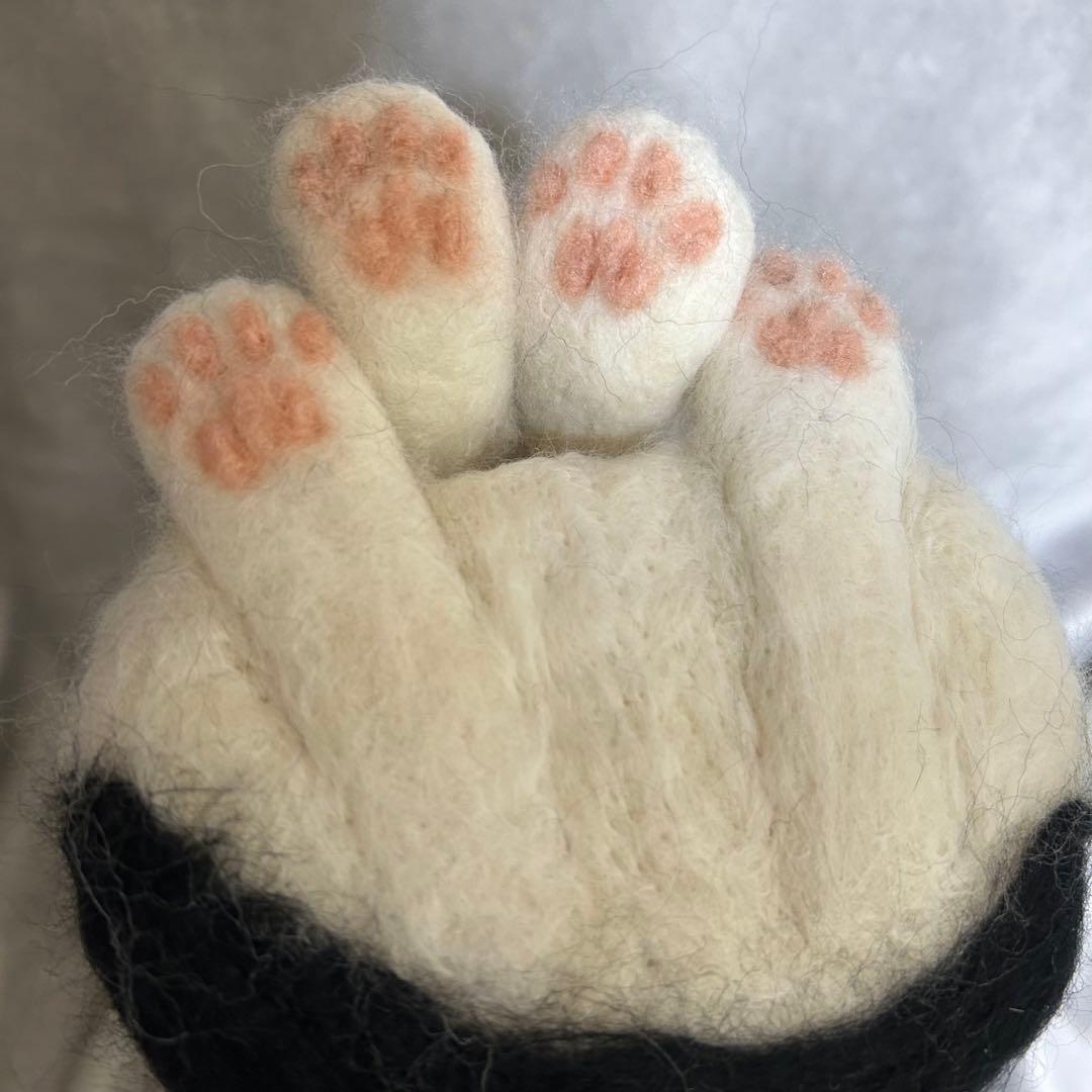 羊毛フェルト 猫