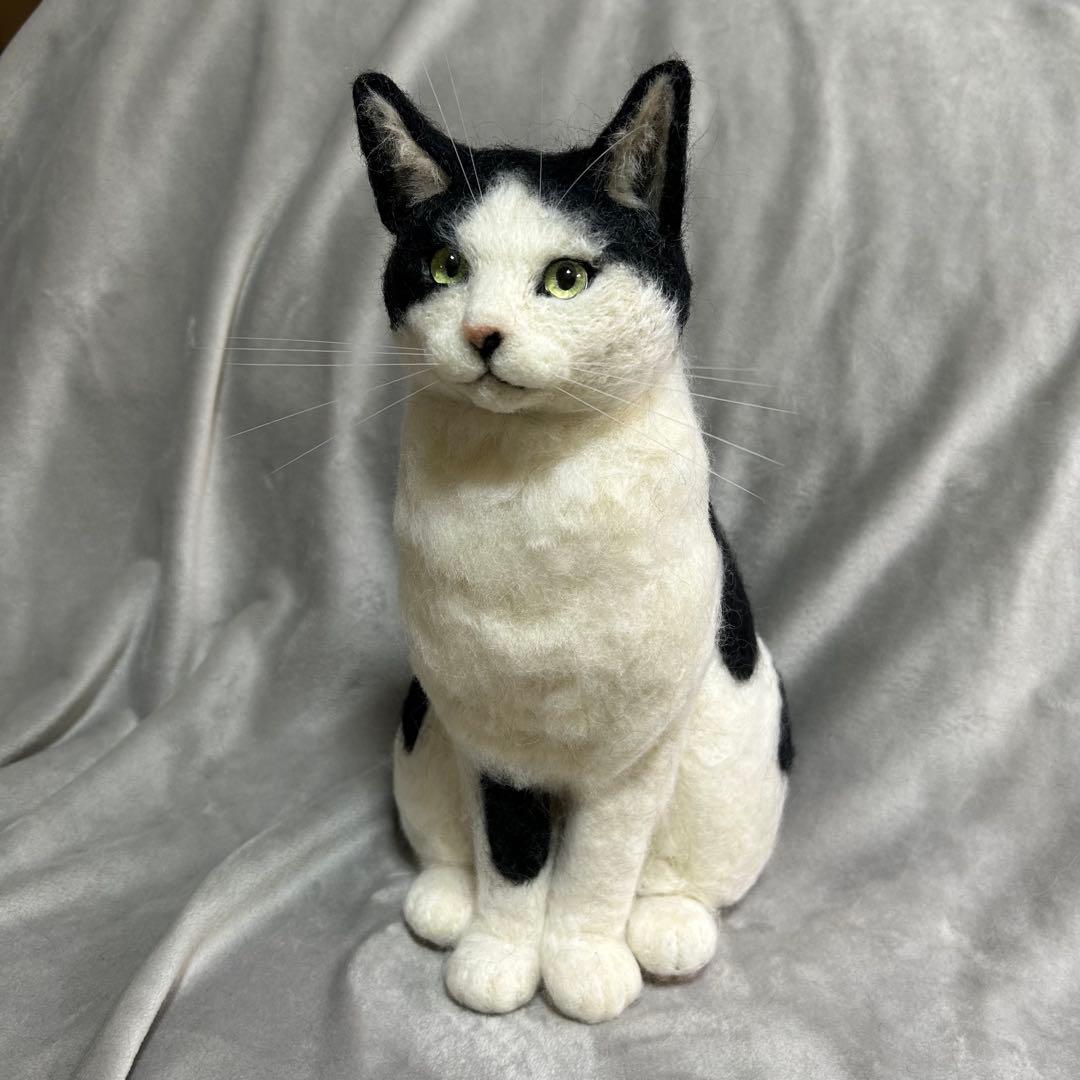 羊毛フェルト 猫