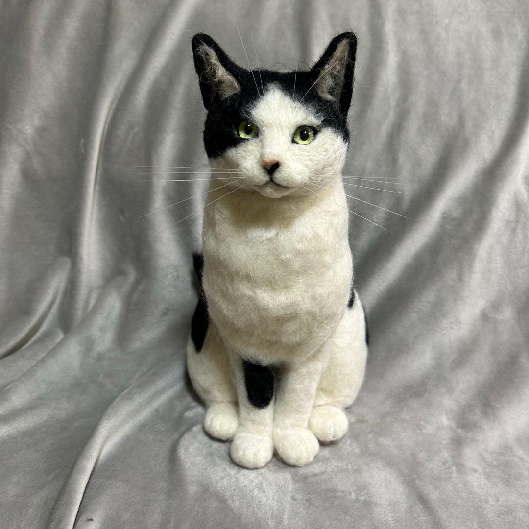 羊毛フェルト 猫