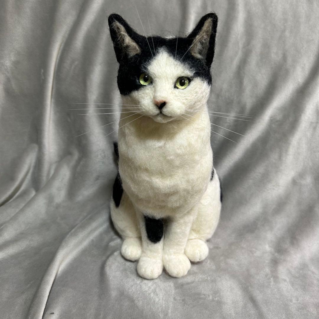 羊毛フェルト 猫