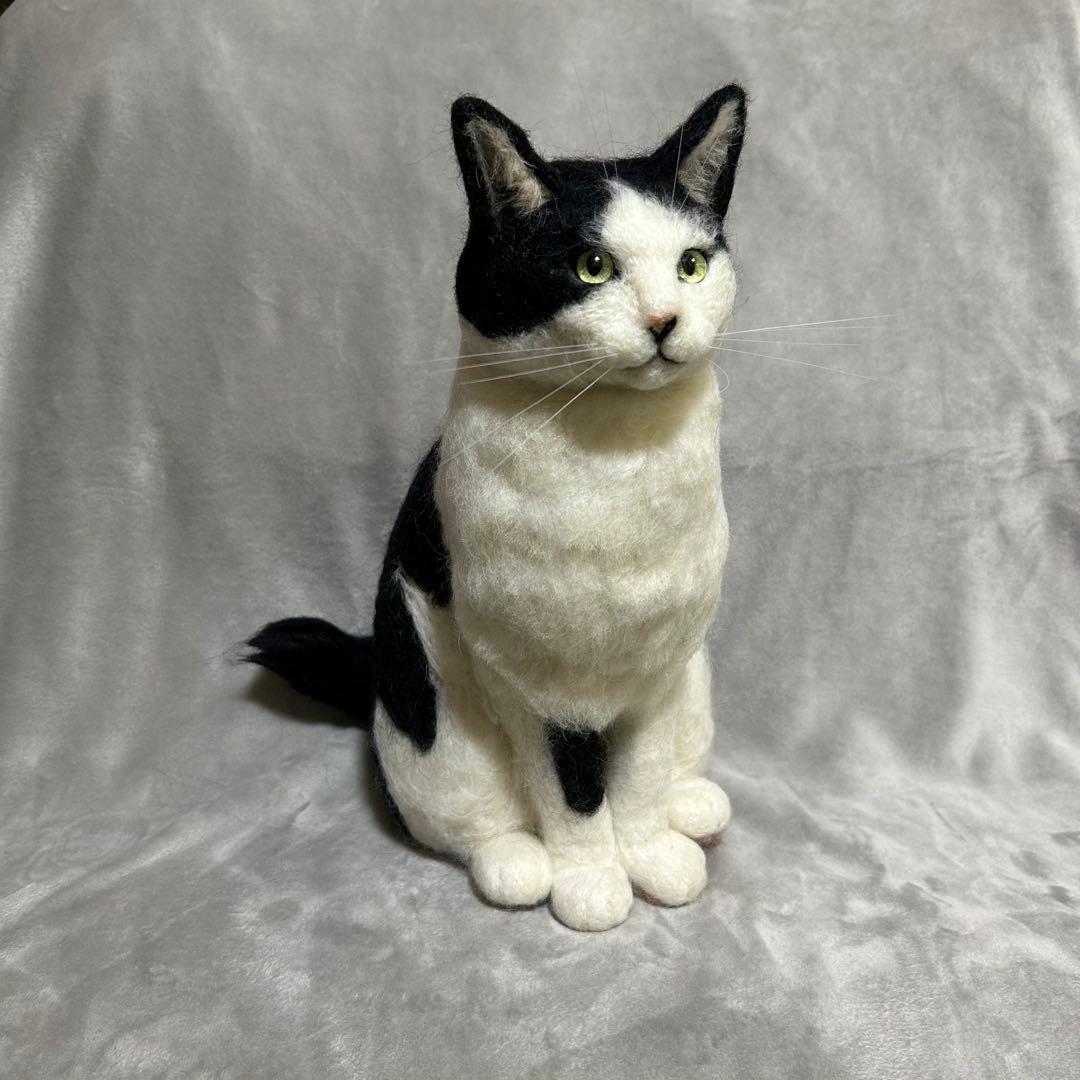 羊毛フェルト 猫