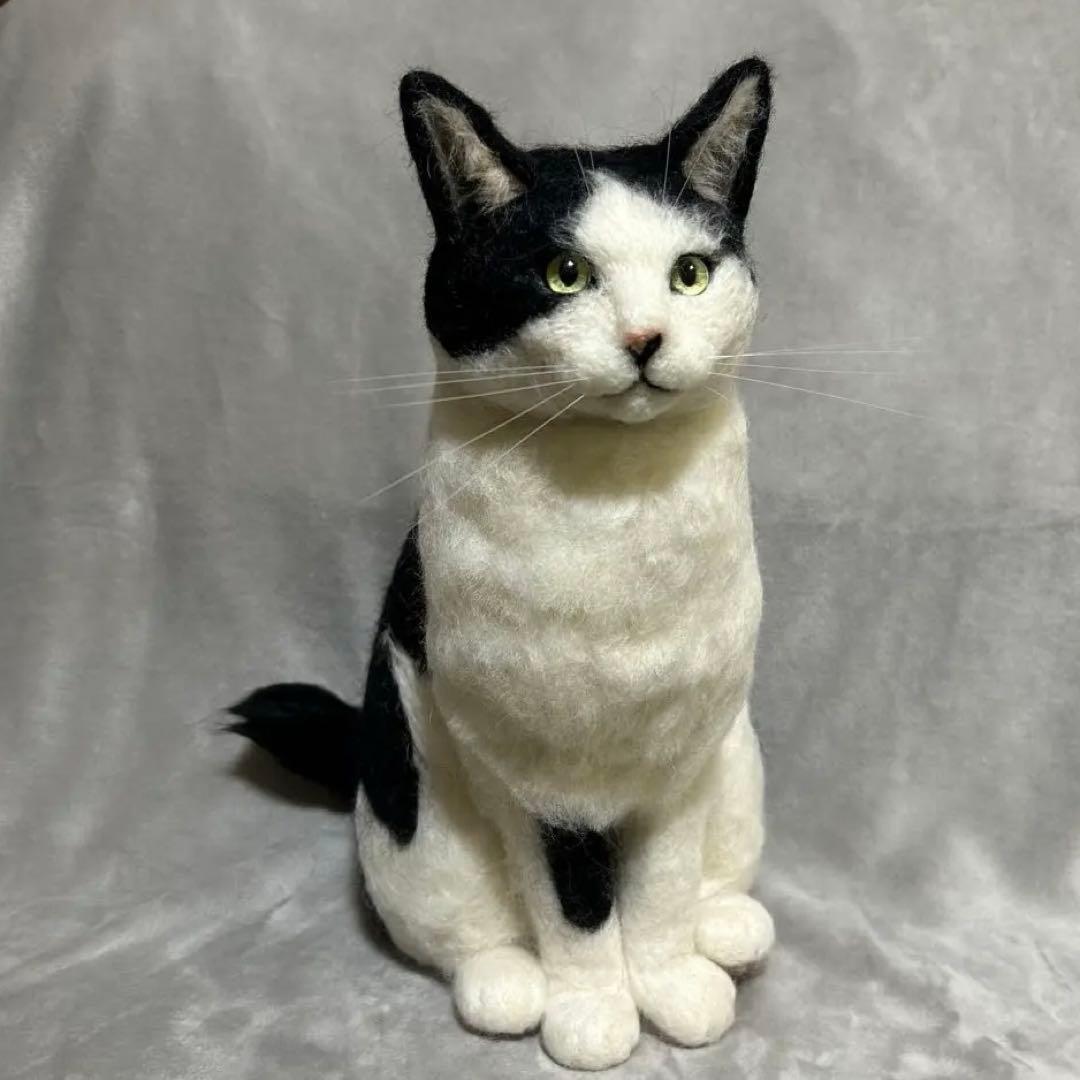 羊毛フェルト 猫