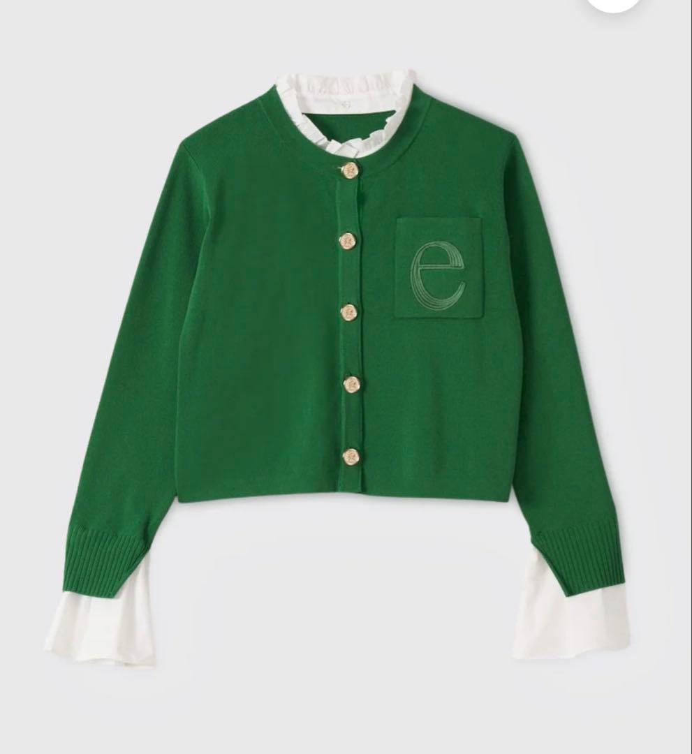 eimy Attached collar ニットカーディガン