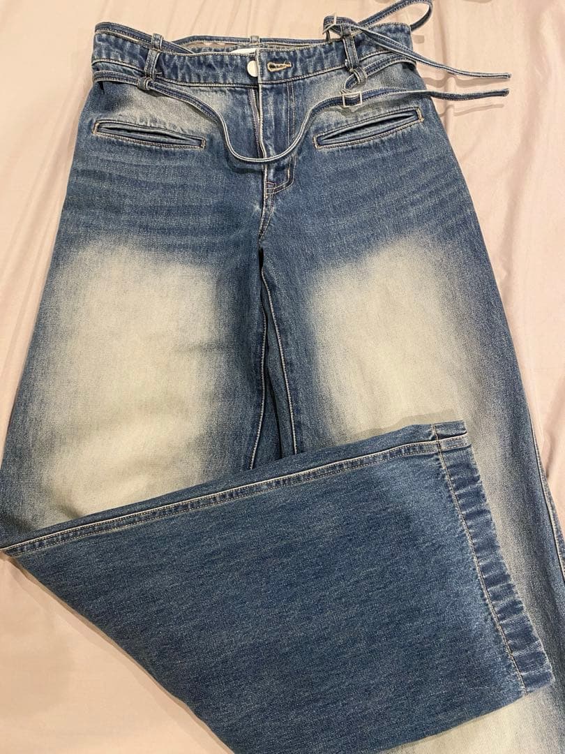 パンツ melt the lady denim5 Blue