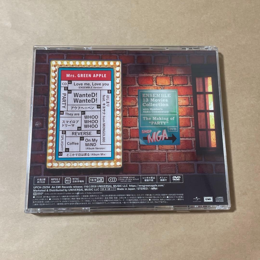 Mrs. GREEN APPLE ENSEMBLE 初回限定盤CD