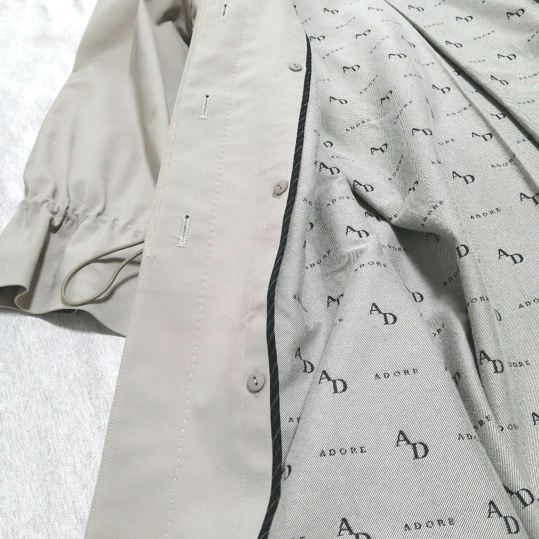【タグ付き】ADORE コンパクトコットンストレッチコート ベージュ M 完売品