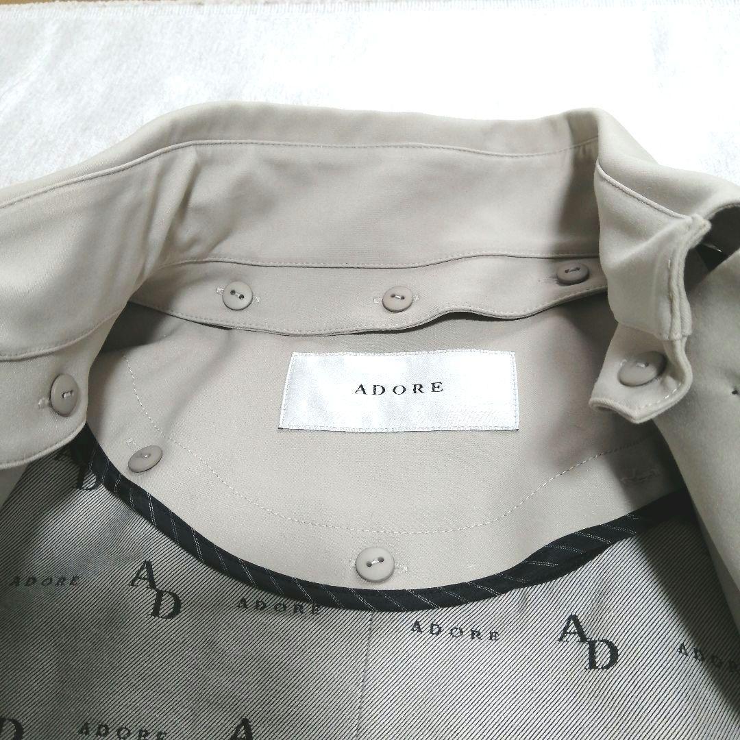 【タグ付き】ADORE コンパクトコットンストレッチコート ベージュ M 完売品