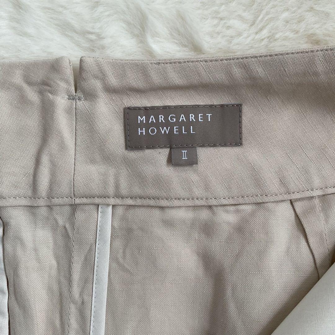 【美品】 マーガレットハウエル　ライトコットンリネン　ロングスカート