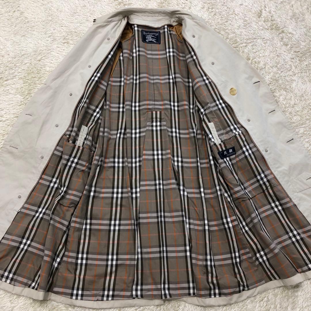美品✨バーバリー　ライナー付きトレンチコート　ノバチェック裏地　ベージュ M相当