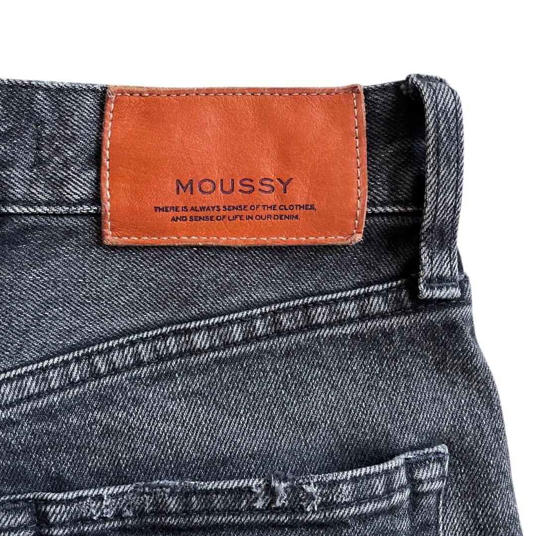 MOUSSY MVS BLACK FLARE 25 フレアデニム マウジー
