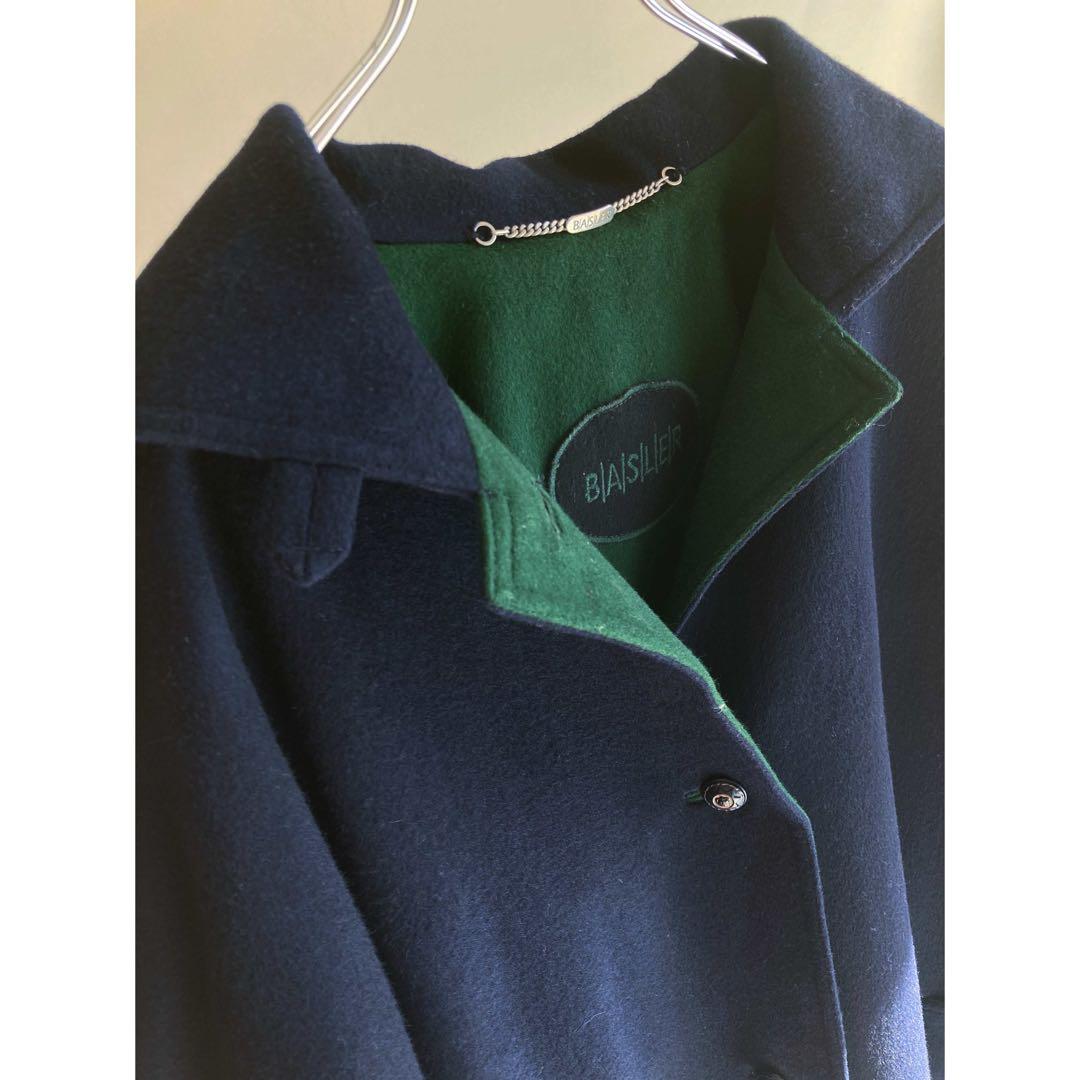 Used プリーツ ケープショルダー♡ ビッグAライン ローデンマントコート
