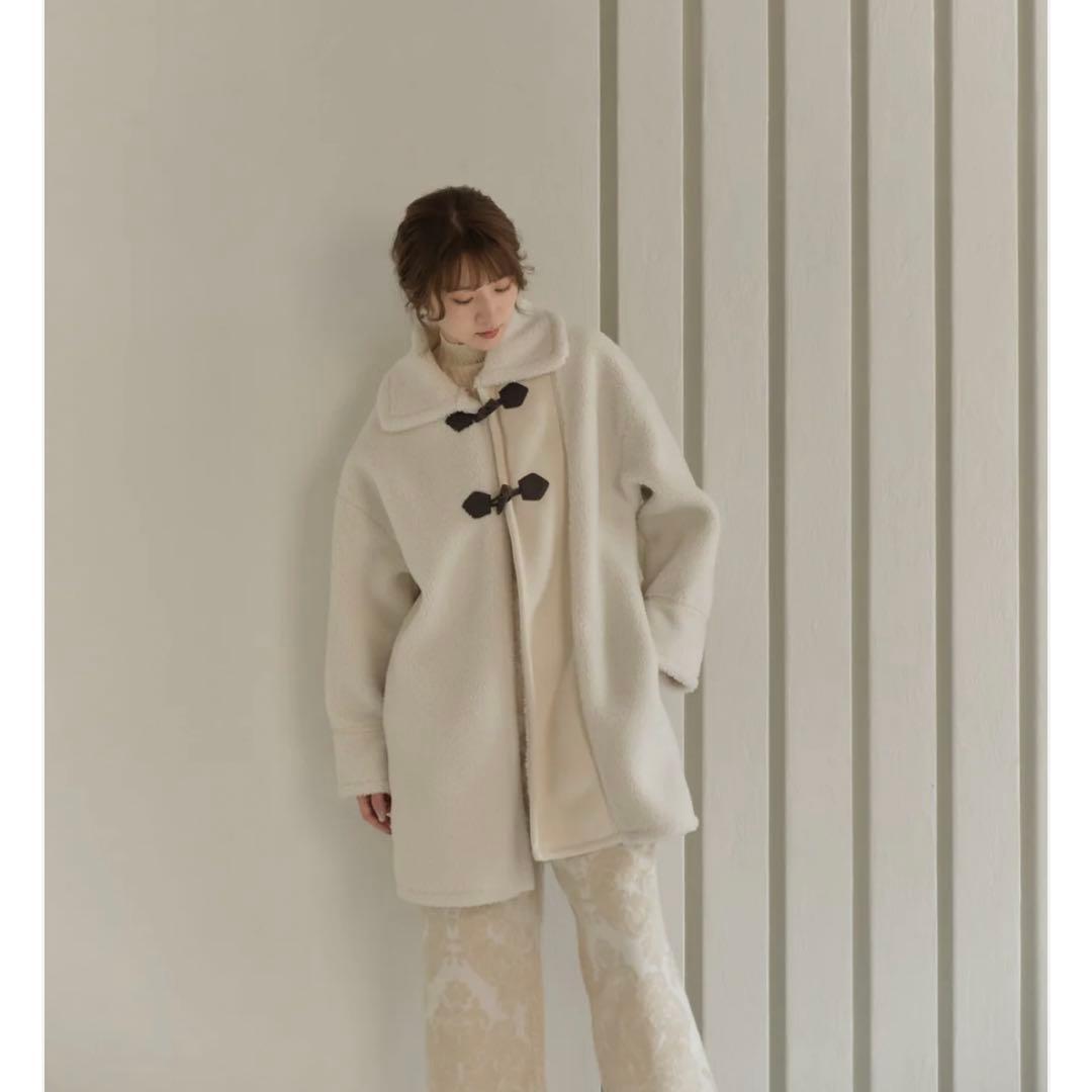 【Eaphi】asymmetry boa jacket