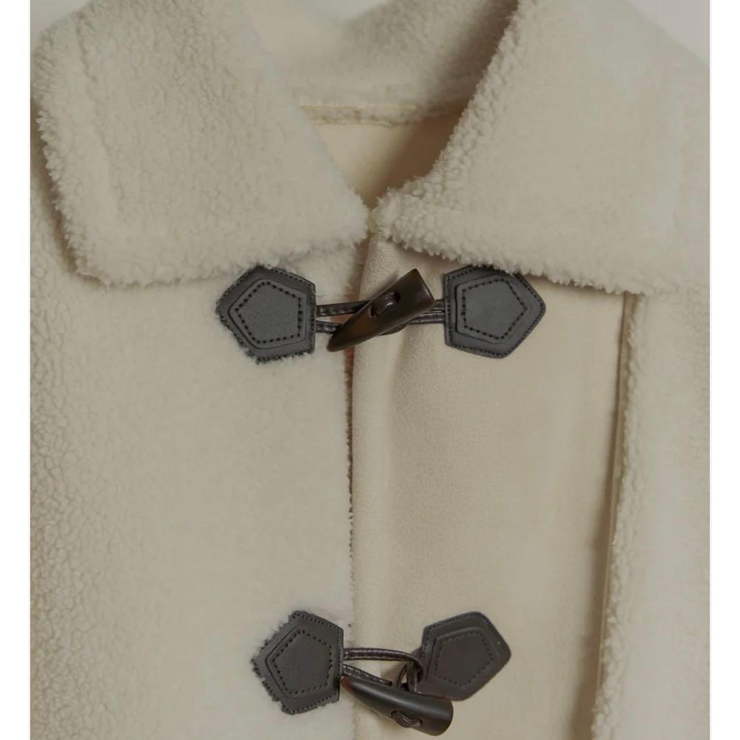【Eaphi】asymmetry boa jacket