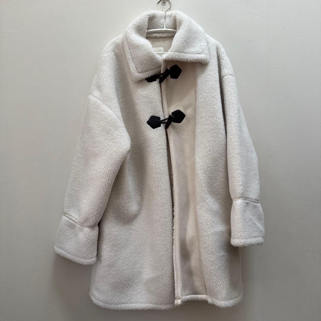 【Eaphi】asymmetry boa jacket