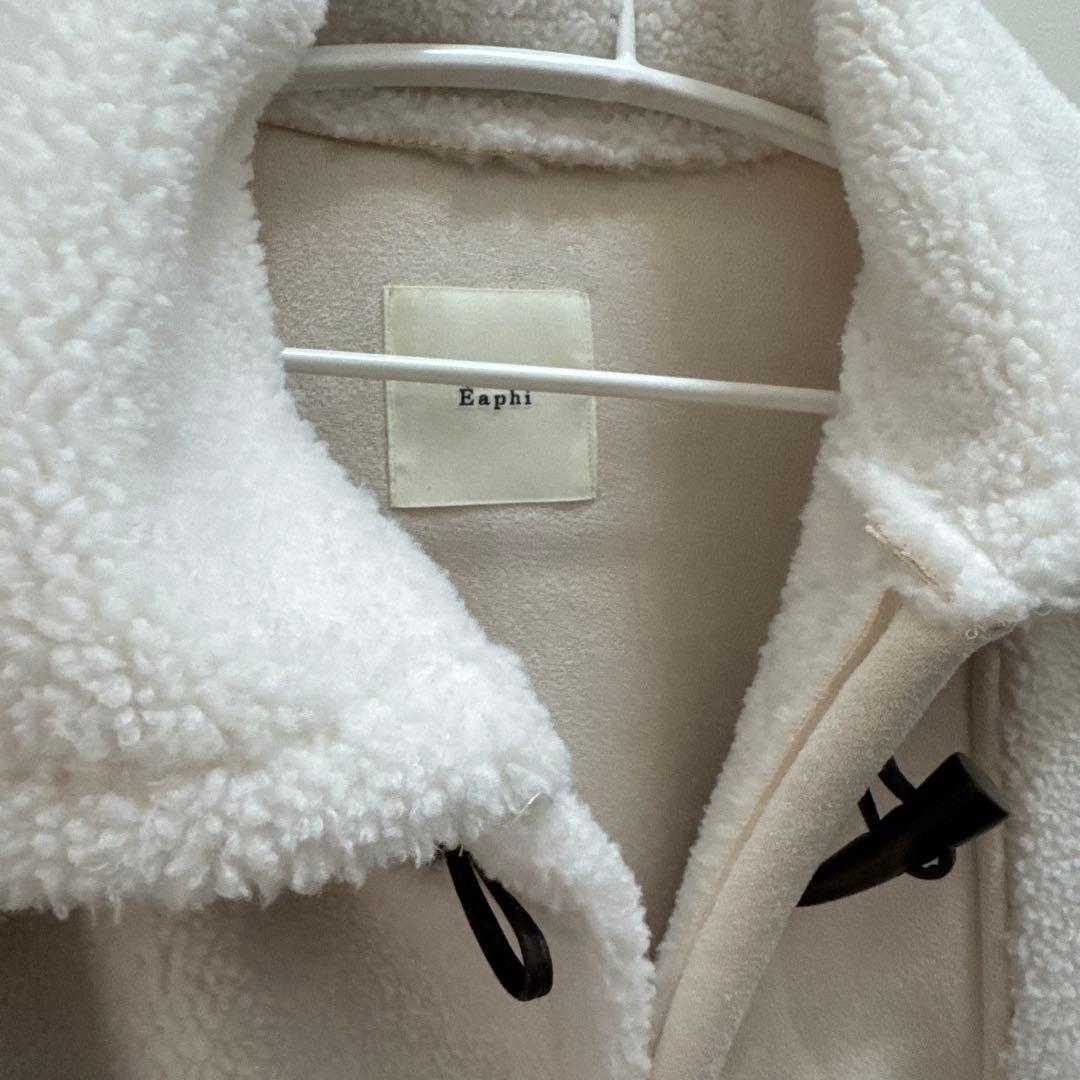 【Eaphi】asymmetry boa jacket