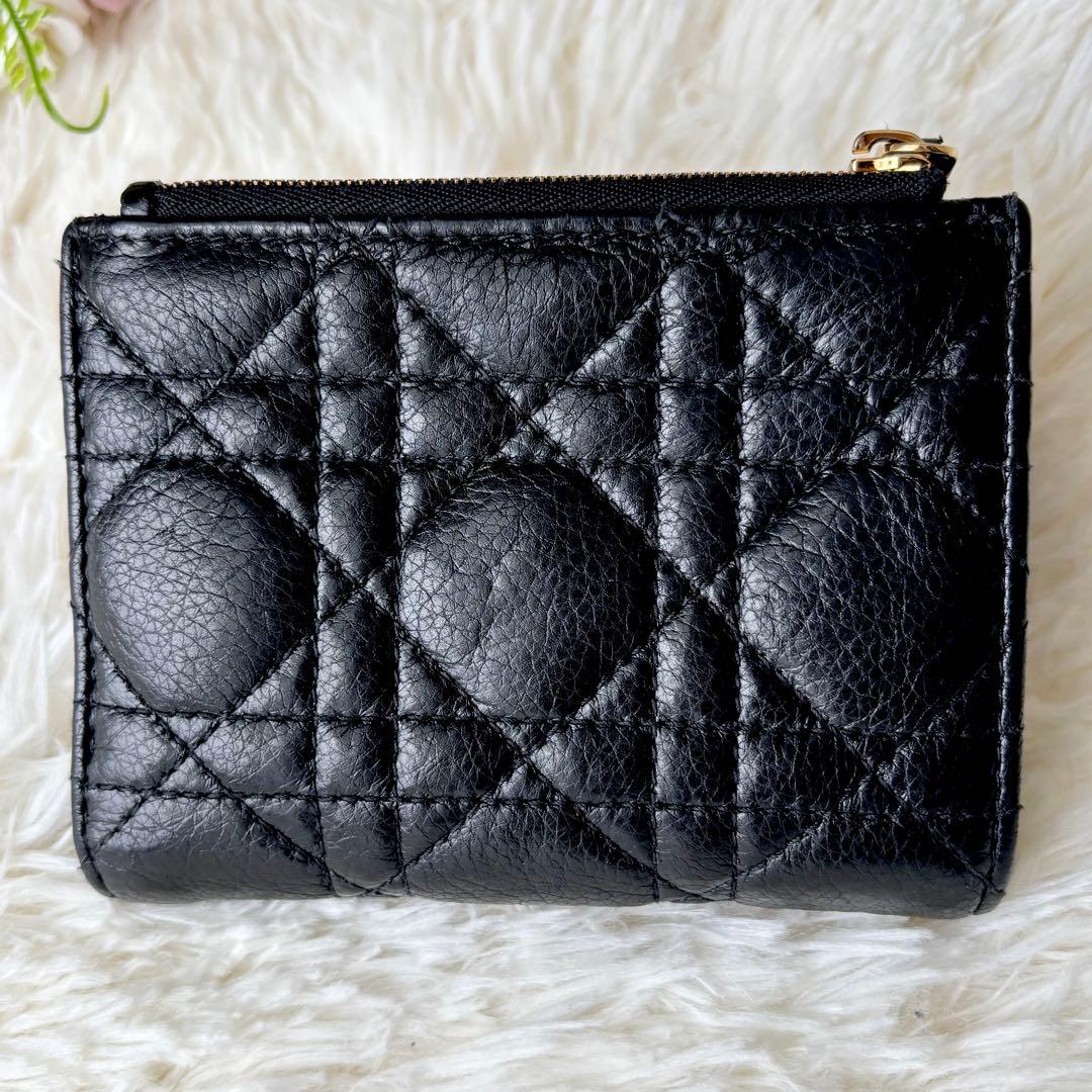Christian Dior カロ ダリアウォレット 二つ折り財布 黒