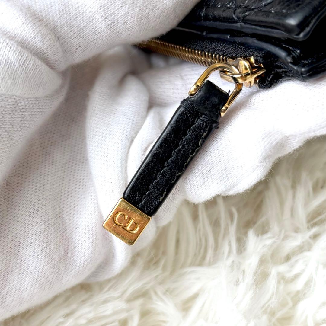 Christian Dior カロ ダリアウォレット 二つ折り財布 黒
