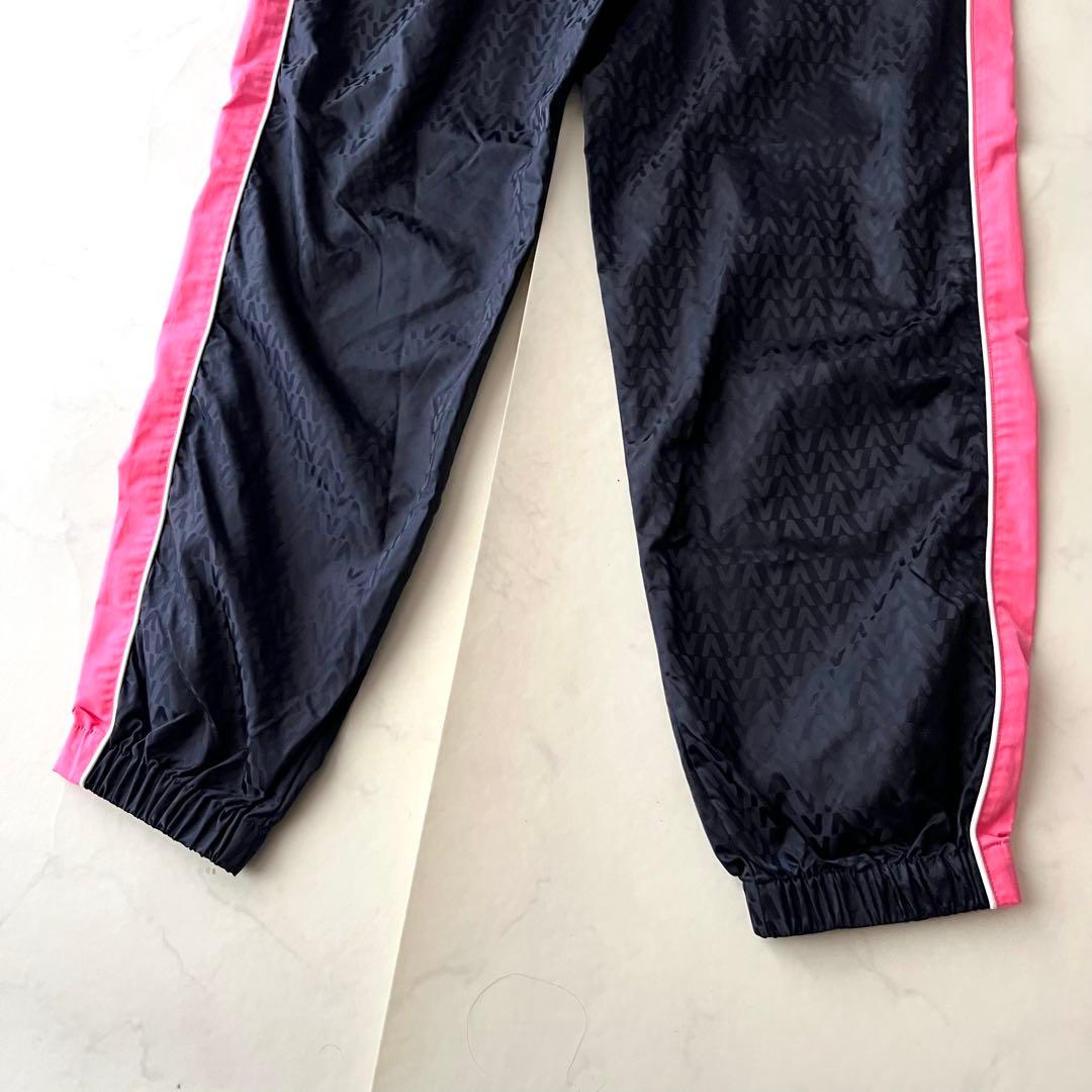 未使用タグ付 VALENTINO ナイロンパンツ 48L トラックパンツ Vロゴ