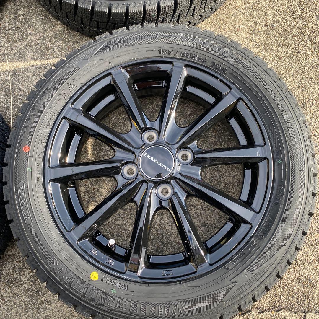 ◇新品ダンロップ155/65R14スタッドレスセット　スペーシア