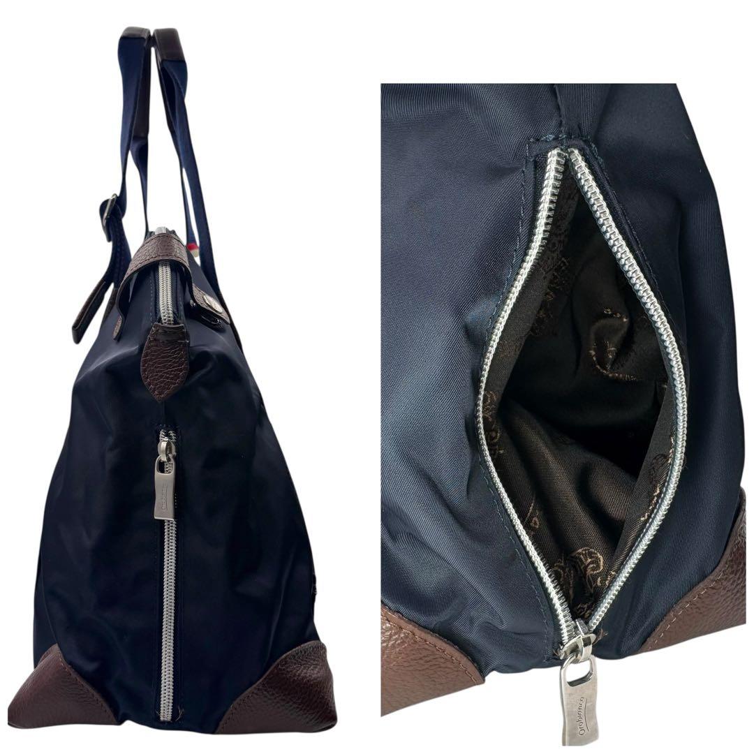 美品 Orobianco オロビアンコ ボストンバッグ ネイビー
