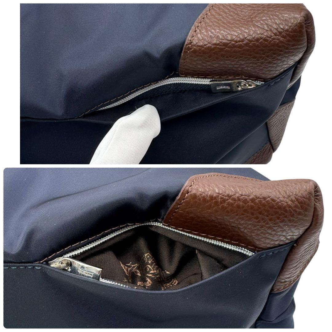 美品 Orobianco オロビアンコ ボストンバッグ ネイビー