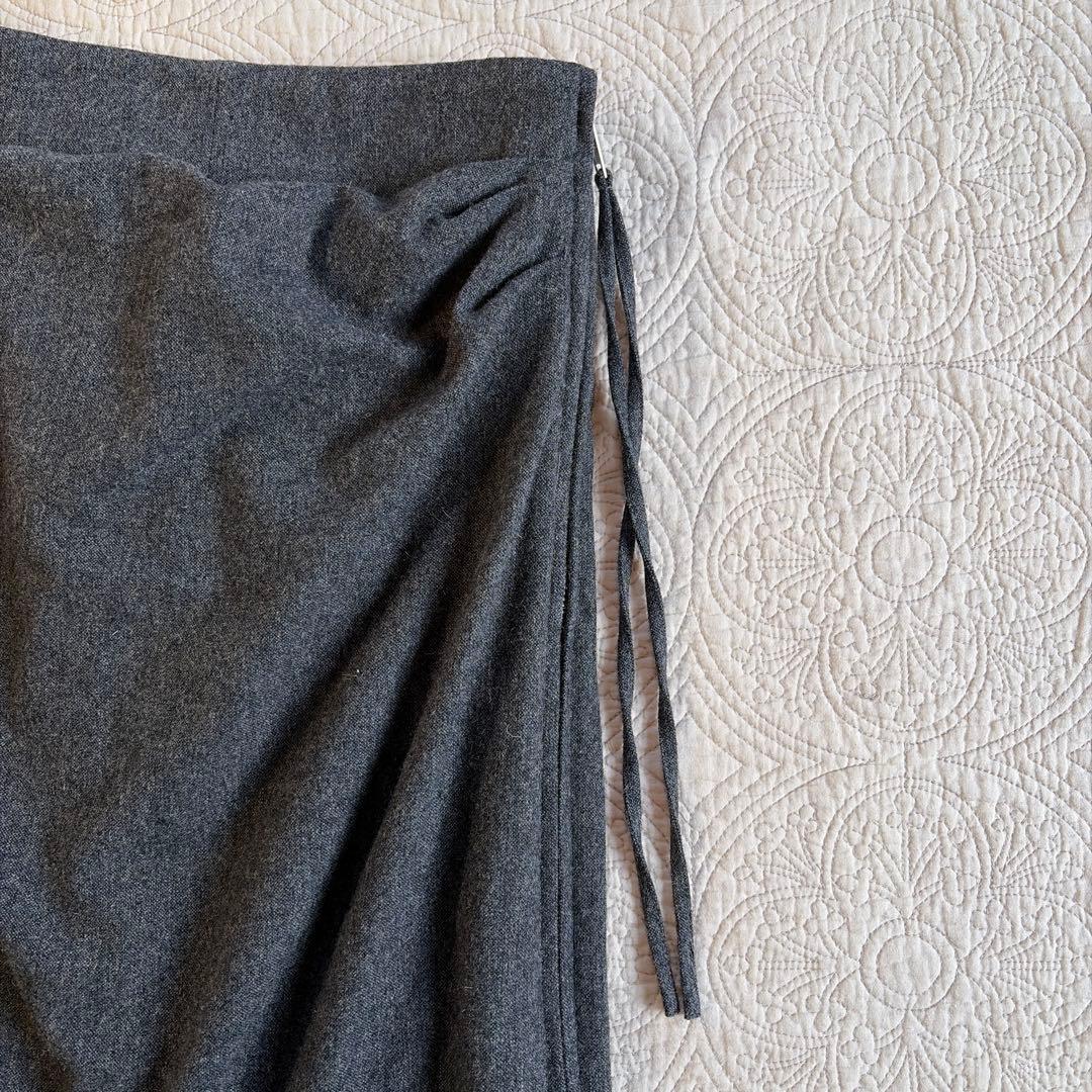 スカート CLANE HIGH WAIST DRAPE SKIRT
