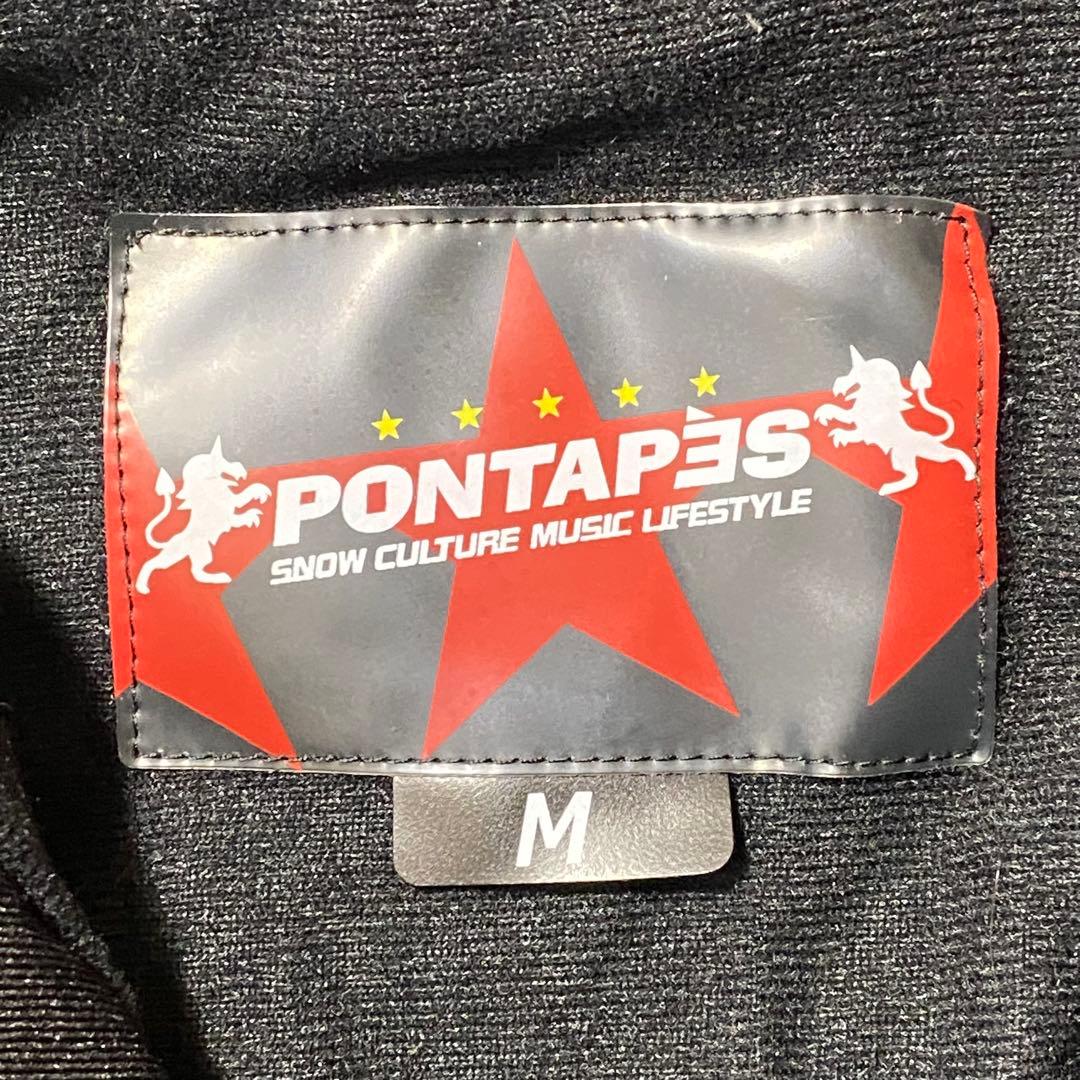PONTAPES スノーボードウェア オールインワン　つなぎ　黒 M