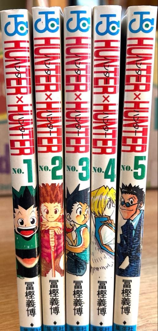 HUNTER×HUNTER 1巻〜5巻　全巻初版　コミックニュース付き