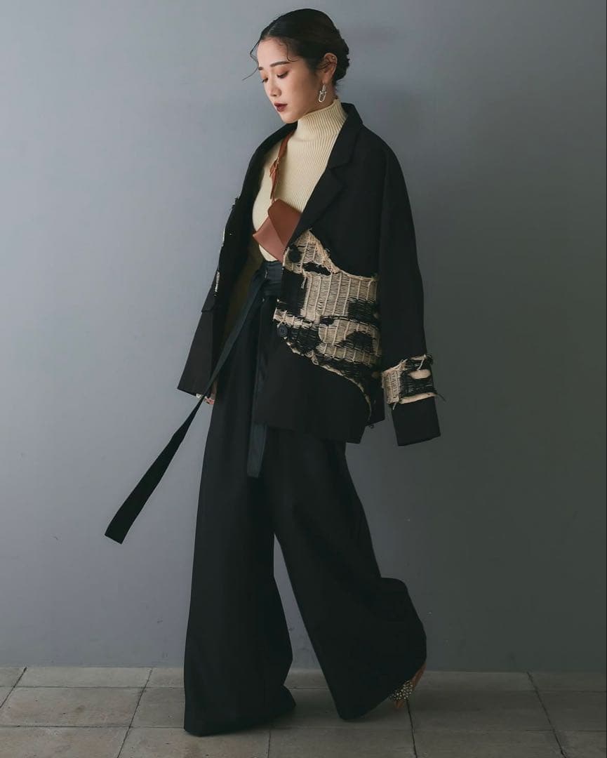 【完売】ANDREA&Co. アンドレアアンドコー　ダメージアートジャケット