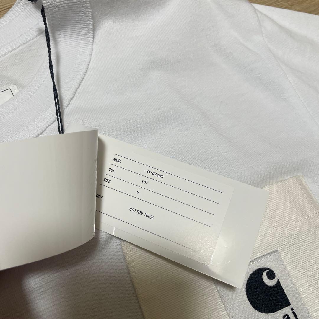 sacai×Carhartt WIP Tシャツ　ホワイト　0