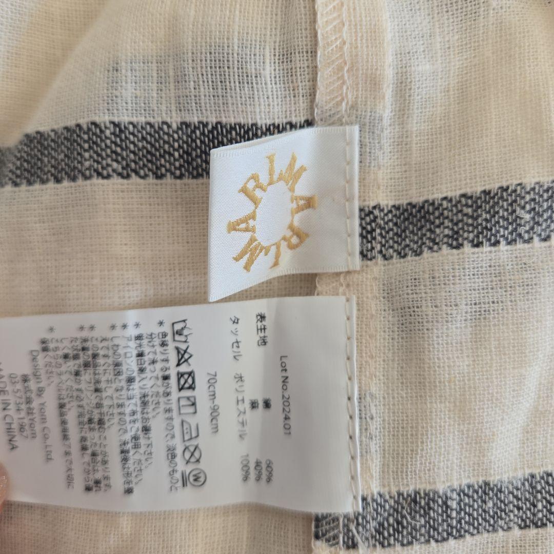 MARLMARL ストライプ柄コットンワンピース 70-90 未使用