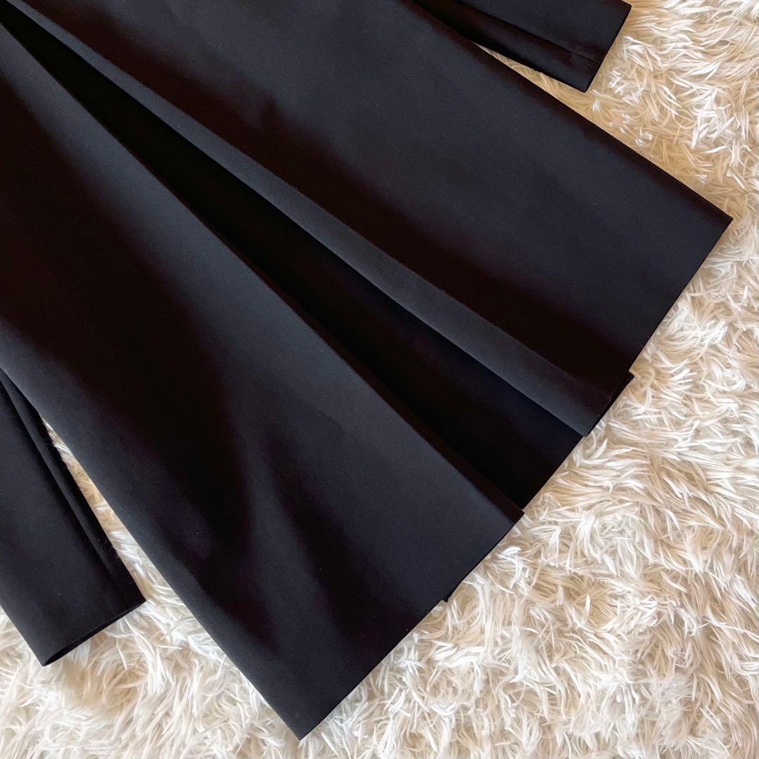 美品✨ ヨーコチャン パール付きドレス ロングスリーブ 近年 ブラック S
