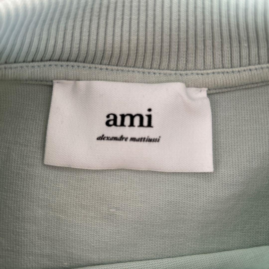 極美品★AMI PARIS アミパリス ロングスリーブTシャツ ミントグリーン