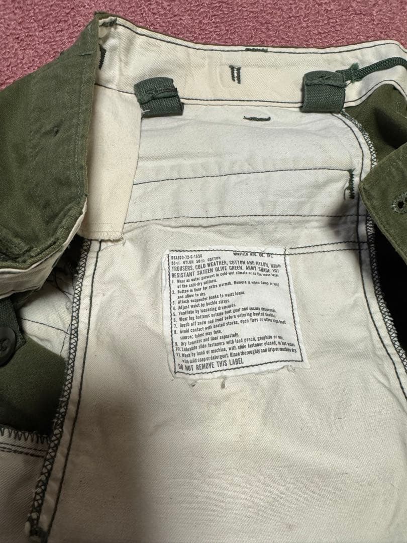 米軍M65フィールドカーゴパンツ オリーブグリーン
