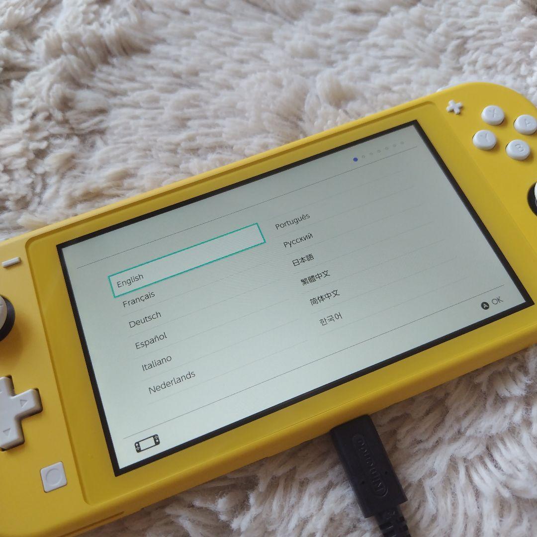 Nintendo Switch lite/イエロー/本体/充電器/あつ森カセット