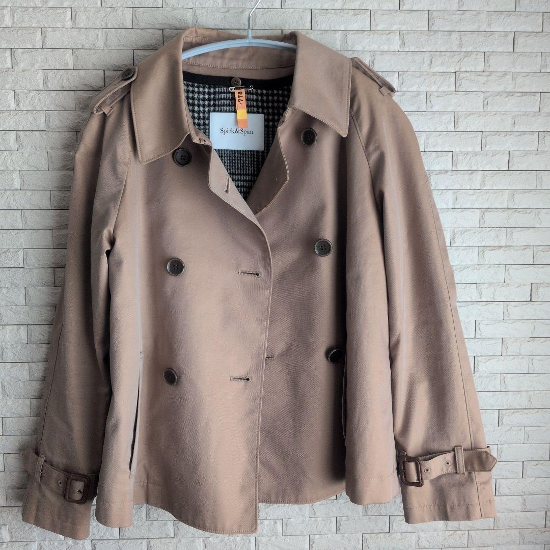 【美品】spick&Span 　ショート丈トレンチコート　36サイズ