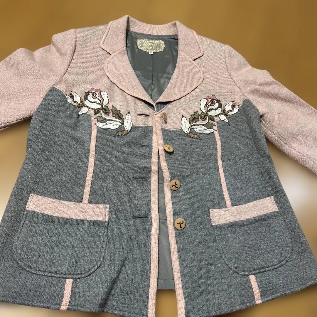 【美品】インポートロッサニットジャケット
