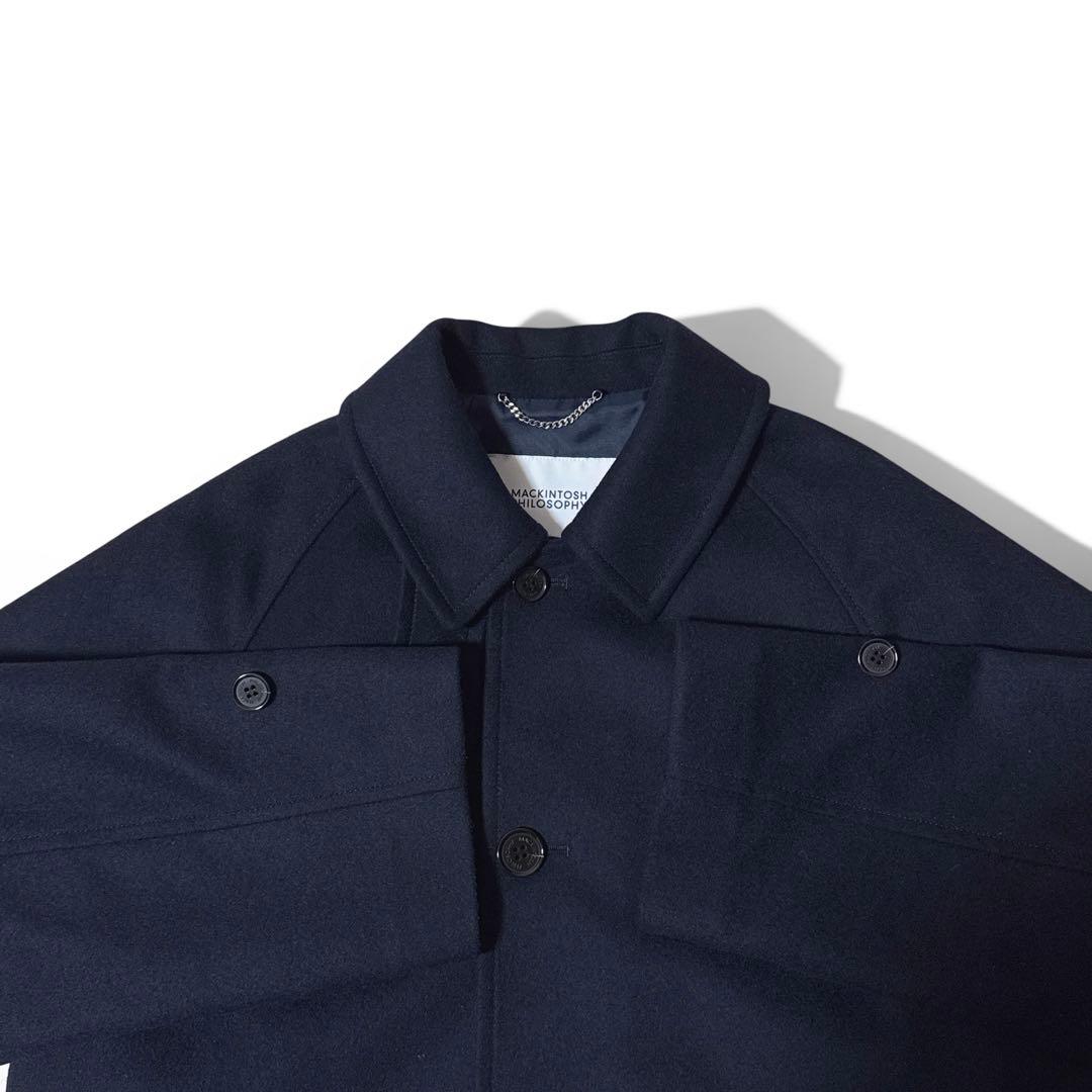 極美品✨️24AW　定価9.9万　マッキントッシュ　コズウェイ　コート　ネイビー