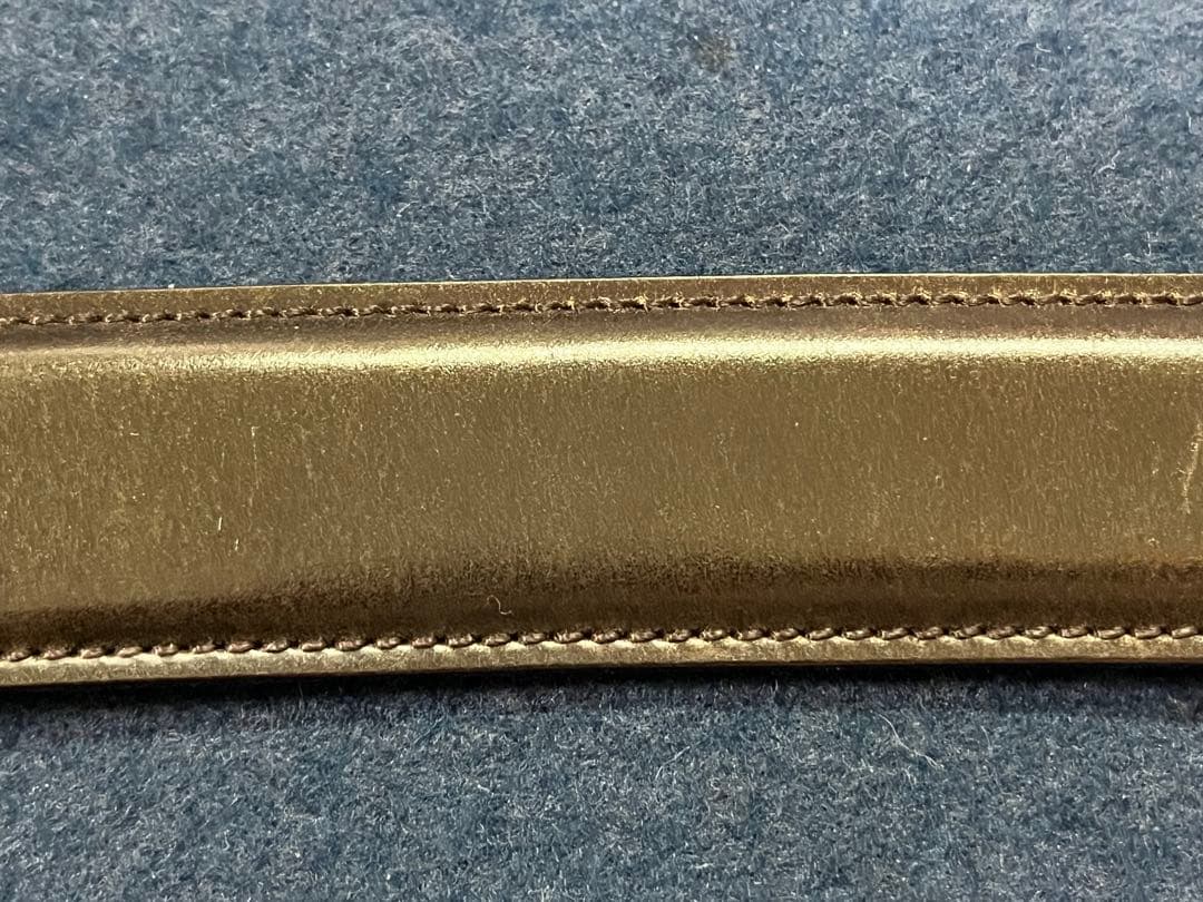 beamsF コードバン　ダークブラウン　ベルト　hand dyed