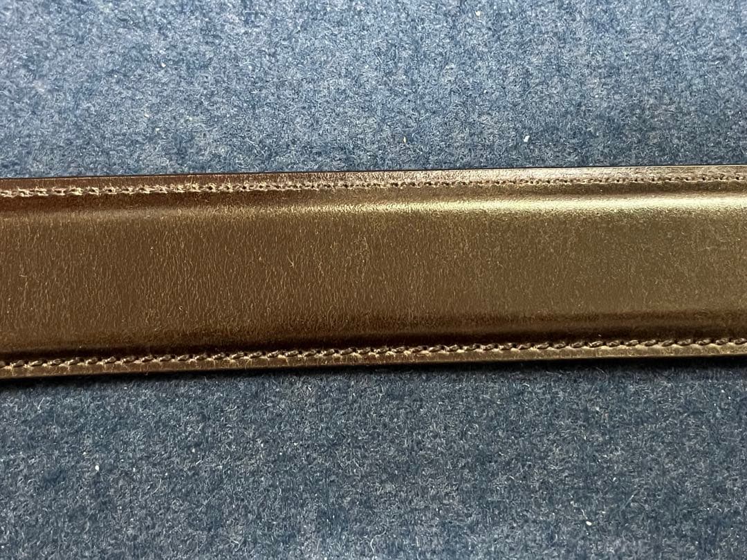 beamsF コードバン　ダークブラウン　ベルト　hand dyed