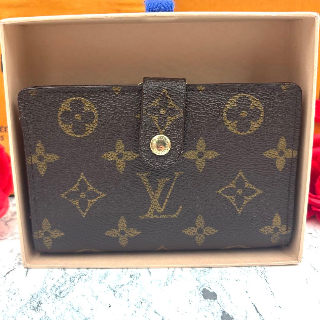 【極美品】 ルイヴィトン モノグラム ヴィエノワ がま口 折り財布
