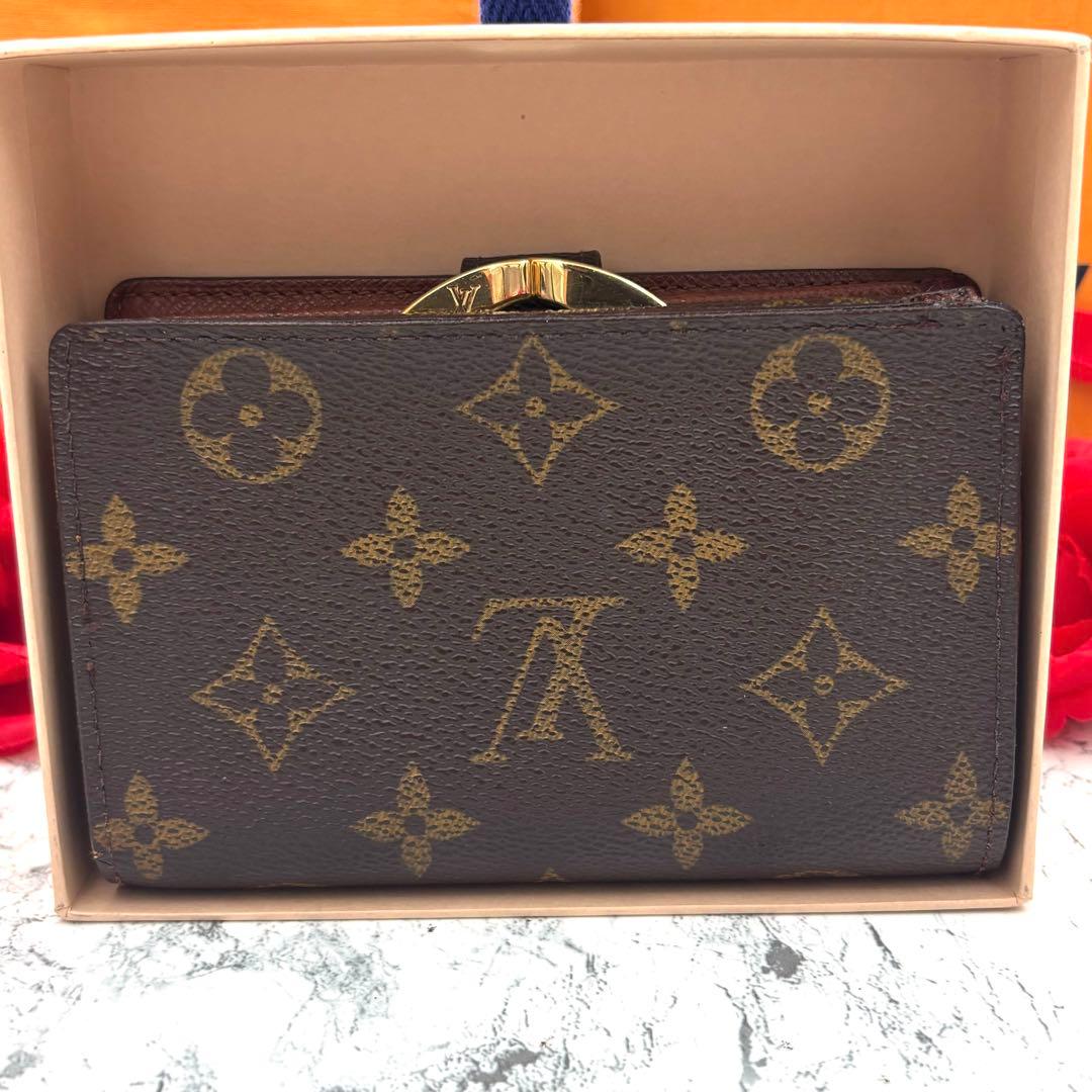 【極美品】 ルイヴィトン モノグラム ヴィエノワ がま口 折り財布