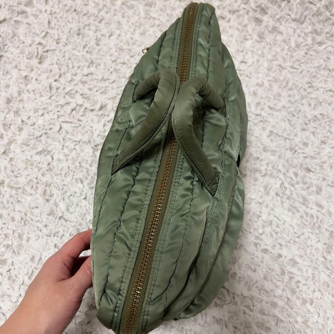 廃盤・希少 ポーター タンカー 2way ビジネスバッグ ショルダー グリーン系