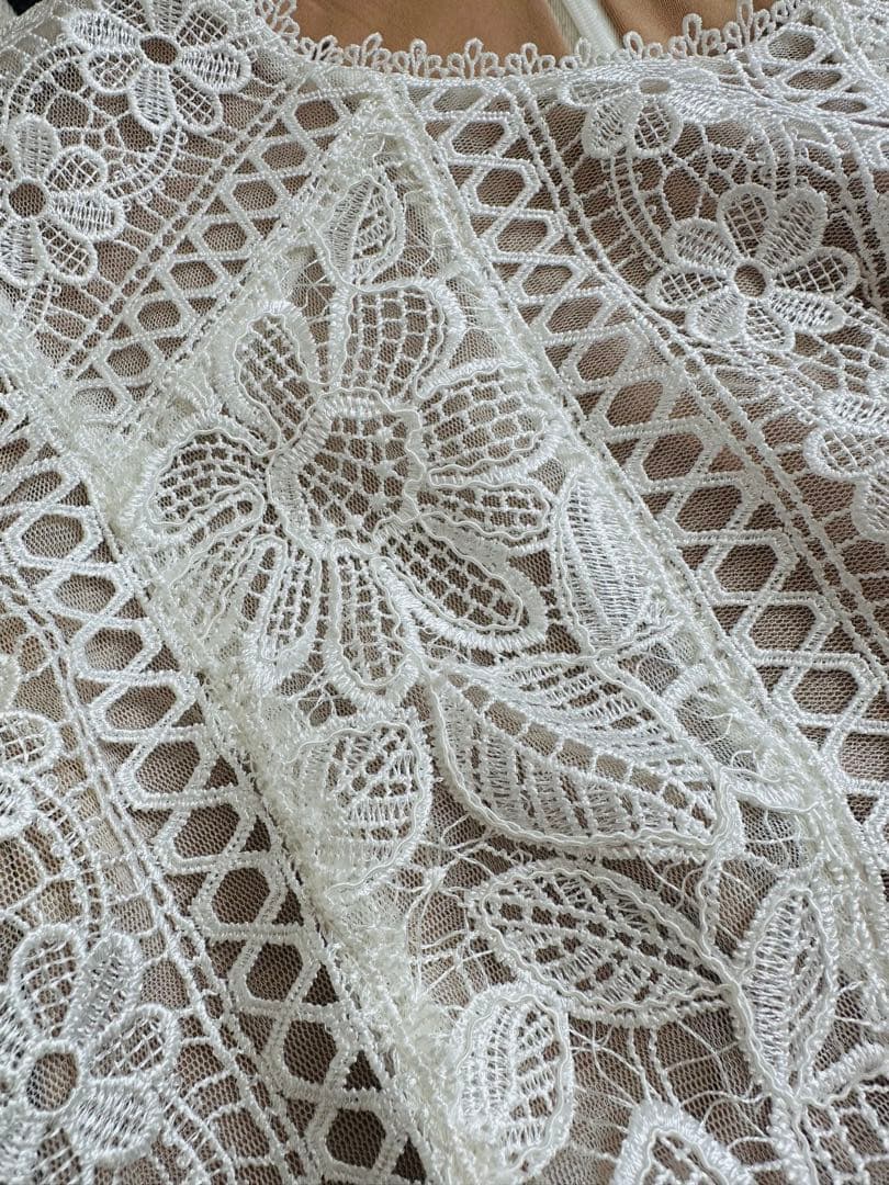 へいそーTADASHI SHOJI レースひざ丈ワンピース サイズ2
