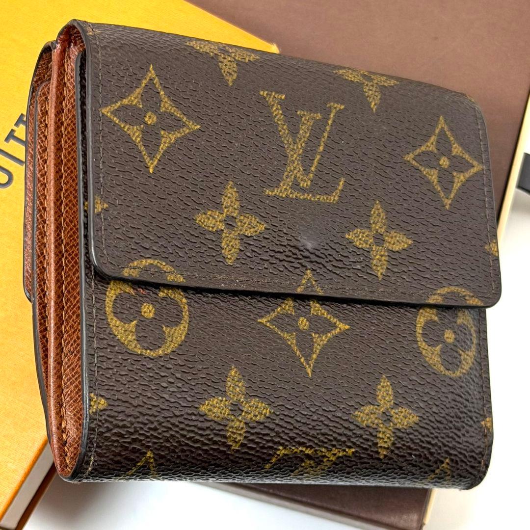 ルイヴィトン モノグラム ポルトモネ ビエ カルトクレディ 財布 茶色 Wホック