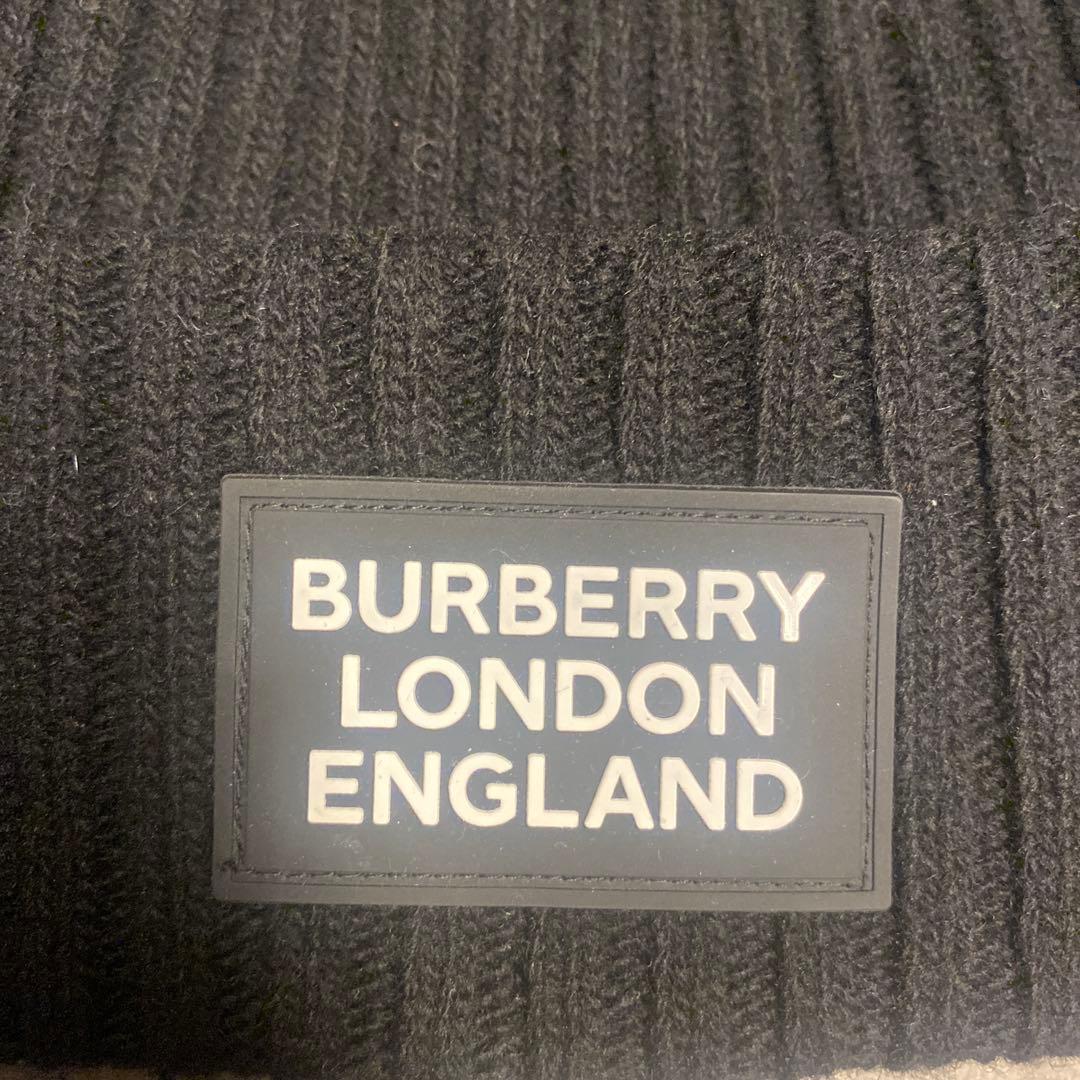 BURBERRY ロゴ グラフィック ウール ビーニー