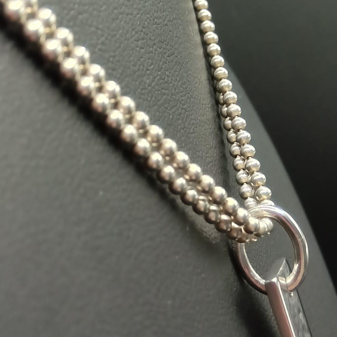 GUCCI プレート 純正ダブルチェーン ネックレス 24g SILVER925