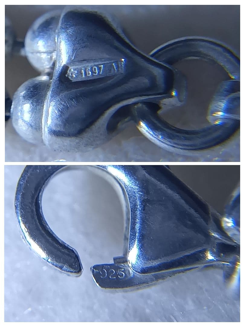 GUCCI プレート 純正ダブルチェーン ネックレス 24g SILVER925